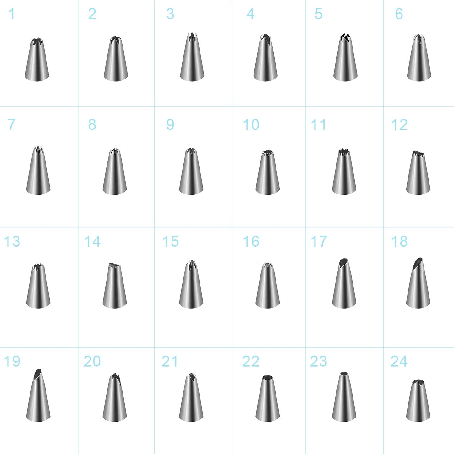 24-Piece Premium Cake Decorating Supplies Kit