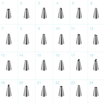 24-Piece Premium Cake Decorating Supplies Kit