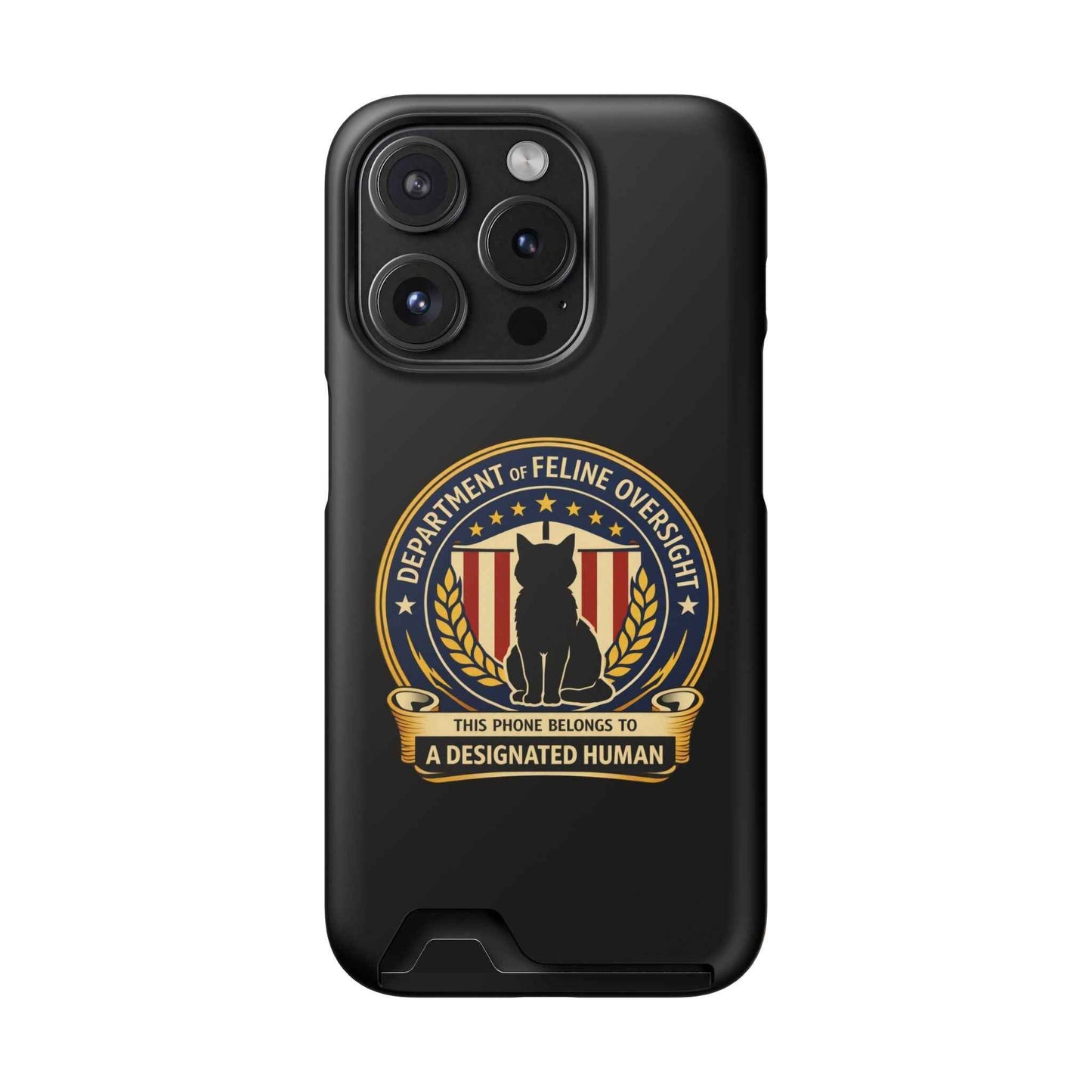 Department of Feline Oversight MagSafe iPhone Case - Designated Human Edition