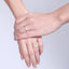 Vnox couple engagement ring for women men sand blasted - Korvel