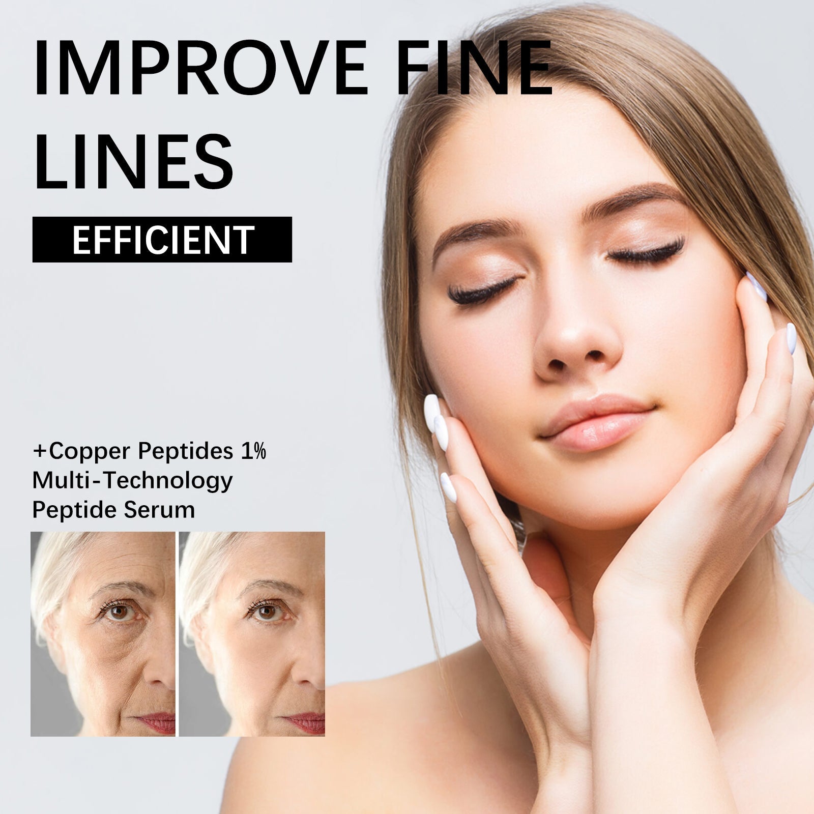 Polypeptide Facial Serum, Deep Moisturizing And Repairing Barrier Skin Anti-Wrinkle, Firming And Smoothing Fine Lines Essence - Korvel