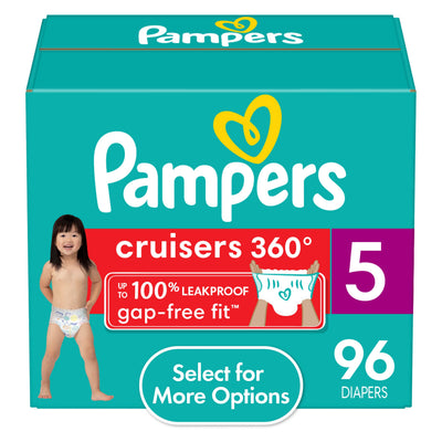 Pampers Cruisers 360 Diapers Size 5 - Huge Pack