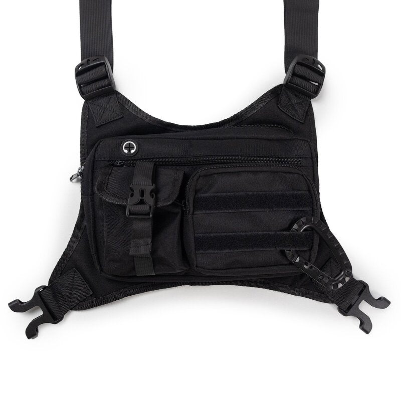 Men's Tactical Chest Bag - EDC Waterproof Anti-Theft Vest for Outdoor Cycling & Running - Korvel