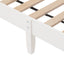 Twin Bed with Column-Decoration Headboard, with Bed Slats,White - Korvel