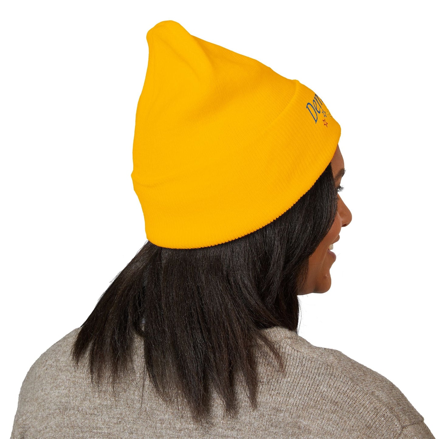 Democrazy Cuffed Beanie – Political Satire Knit Hat