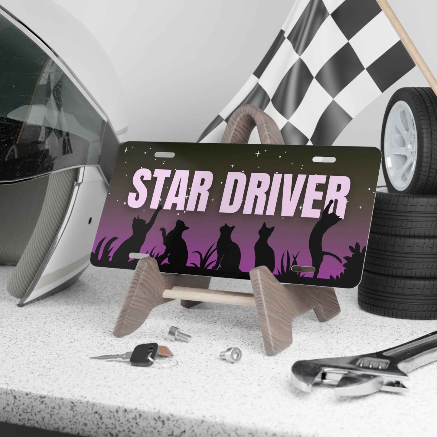 Star Driver Night Watchers Decorative Vanity Plate - 12" x 6"