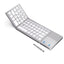 Mini wireless three-fold Bluetooth keyboard Bluetooth wireless folding with touch panel BO33 rechargeable keyboard - Korvel