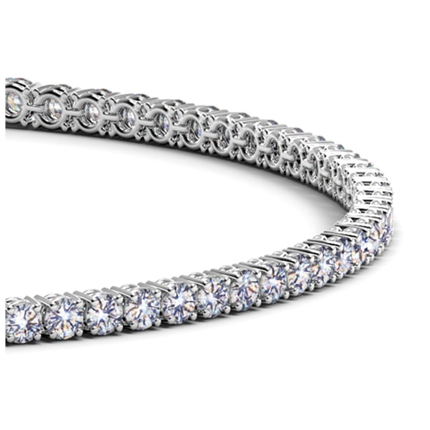 Pulsera de Tenis de Diamantes Crecidos en Laboratorio en Oro Blanco de 14k
