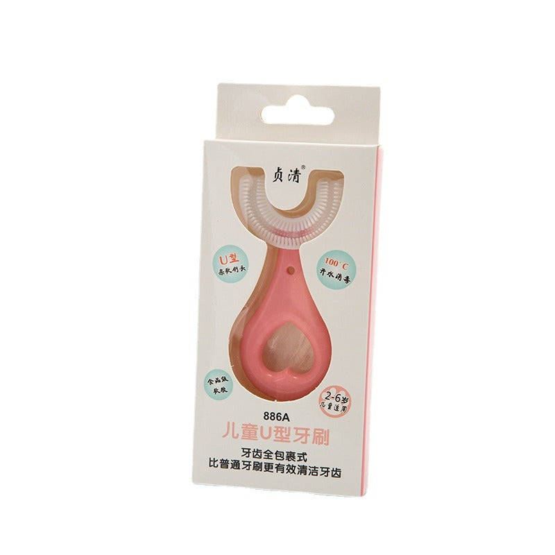 Children's U-shaped toothbrush for infants and young children aged 2-12 and above, oral manual soft bristled toothbrush - Korvel