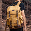 Mochila de Senderismo Vintage Impermeable de Gran Capacidad