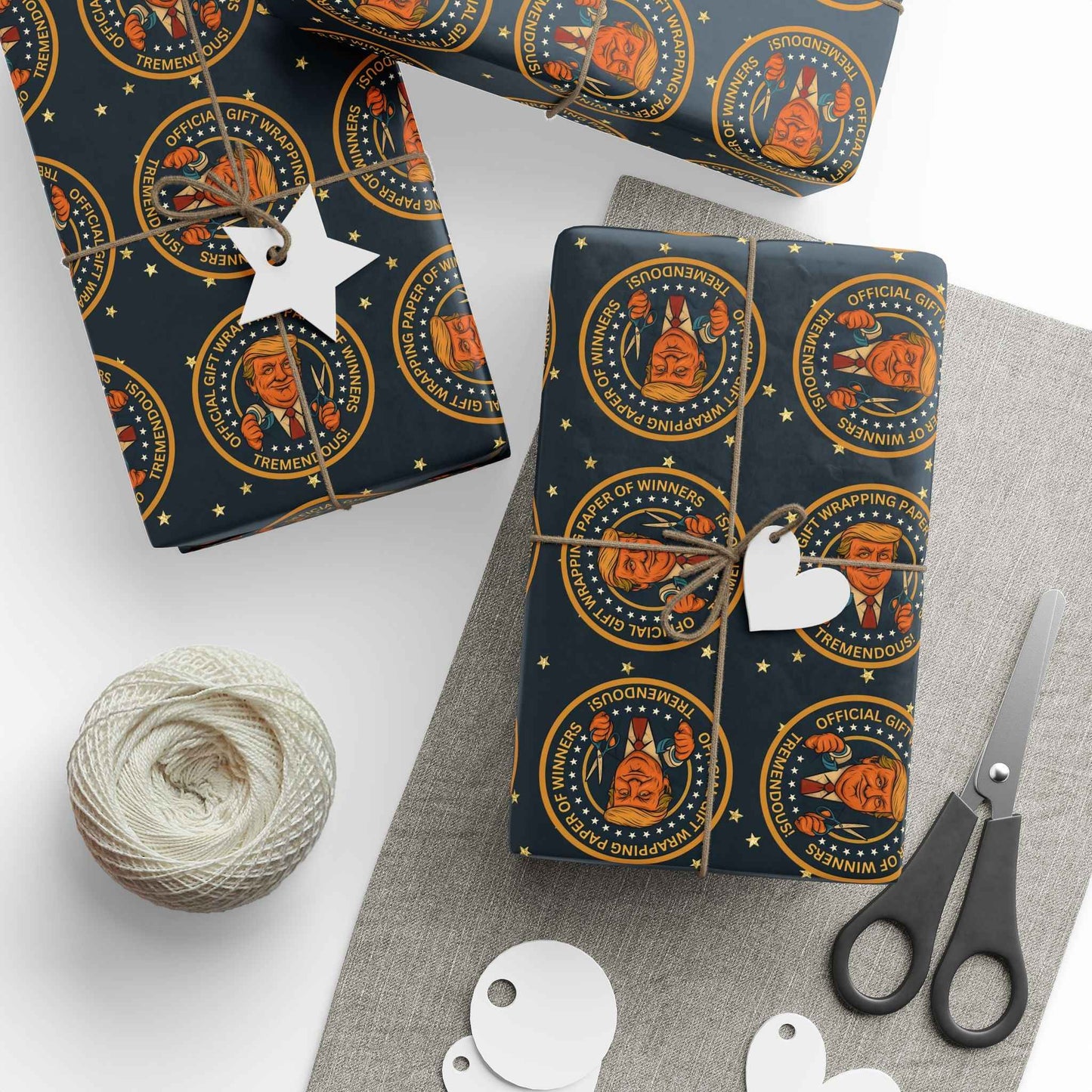 Political Parody Gift Wrapping Paper - Tremendous Seal Design