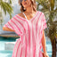 Angel Wings Openwork V-Neck Short Sleeve Cover Up - Korvel