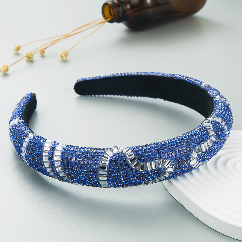 Hair Hoop Fashion New Design Shiny Gypsophila Thin Sponge Headband Korean High-End High-Skull Top Hair Accessories - Korvel