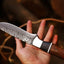 Premium Hunting Knife – 10" Hand-Forged J2 Steel Blade with Elegant Rosewood Handle & Leather Sheath - Korvel