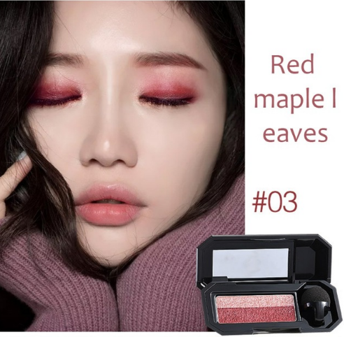 UBUB Brand Double Color Convenient Eyeshadow Makeup Palette Waterproof Pigment Shimmer Eye Color Cosmetics - Korvel