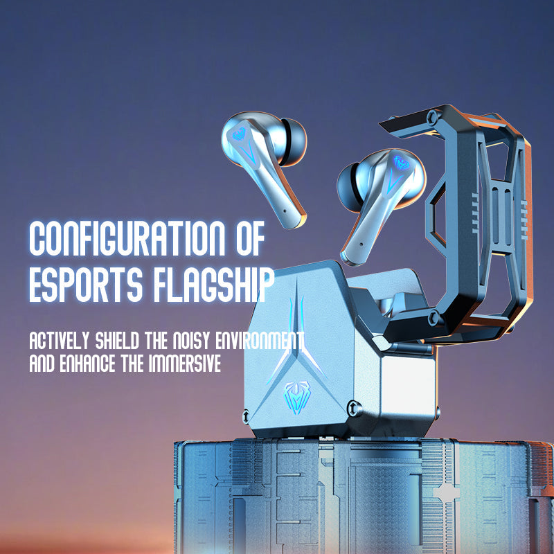 The new mecha wind e sports bluetooth headset wireless 5.3 game low latency and long battery life - Korvel