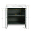 Storage Cabinet With Mirror Trim And Diamond Shape Design Spliced Combination For Living Room, Dining Room, Entryway, Kitchen - Korvel