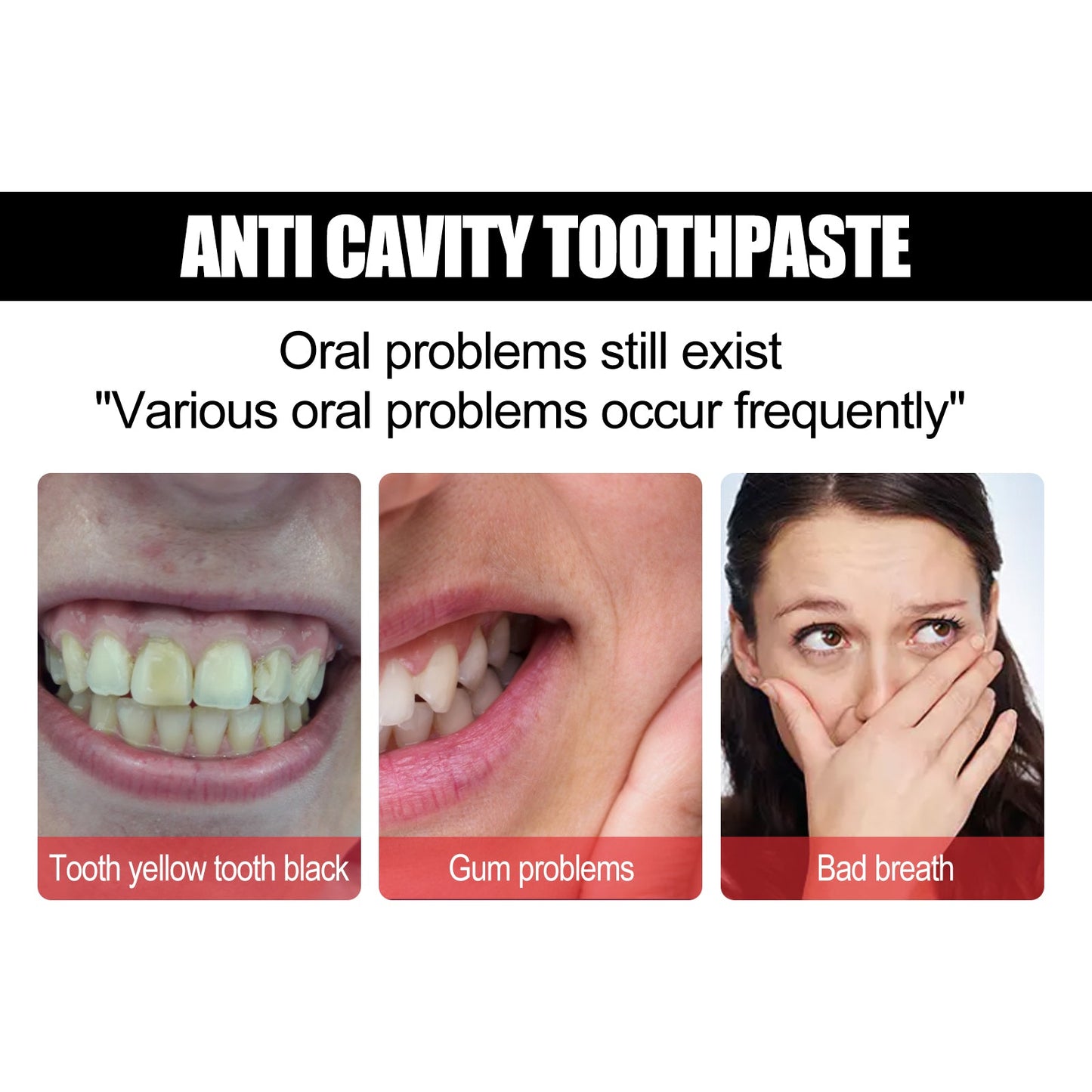 Anti Cavity Toothpaste, Deep Clean Tartar Stain Whitening Mouth Protection Fresh Breath Cleaning Toothpaste - Korvel