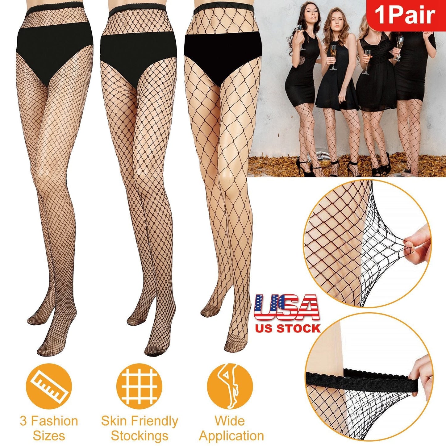High Waist Fishnet Tights for Women - Stylish & Comfortable