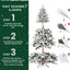 5FT PE&PVC Flocked Christmas tree - Korvel