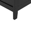 Elegant Black Bathroom Floor Storage Cabinet with Adjustable Shelves