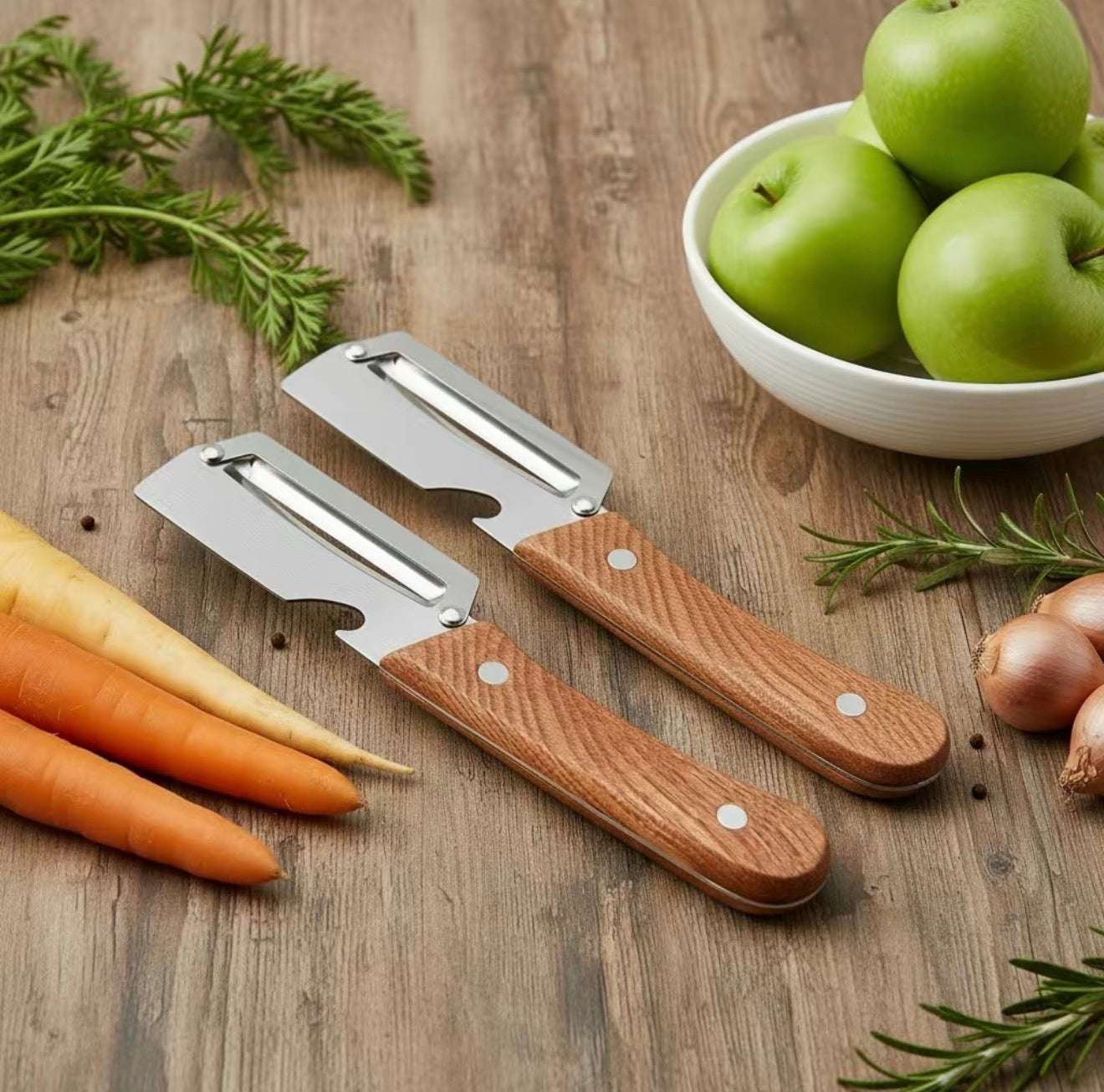 DualEdge Pro Peeler Set - 2-in-1 Kitchen Essential