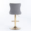 Adjusatble Seat Height from 25-33 Inch, Modern Upholstered Bar Stools with Backs Comfortable Tufted for Home Pub and Kitchen Is - Korvel