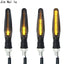 2PCS LED Motorcycle Turn Signals Light 12 SMD Tail Flasher Flowing Water Blinker IP68 Bendable Motorcycle Flashing Lights - Korvel