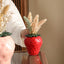 Strawberry ceramic vase, flower arrangement, living room home decoration ornament, hydroponic flower pot, high-end and high aest - Korvel
