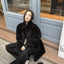 Women's Mid-length Stand Collar Loose Thick Fleece Coat