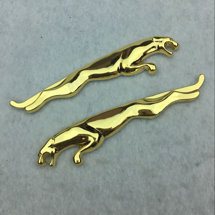 Suitable for Leopard car body stickers, personalized metal car stickers, Leopard metal leaf plate car stickers, matching install - Korvel