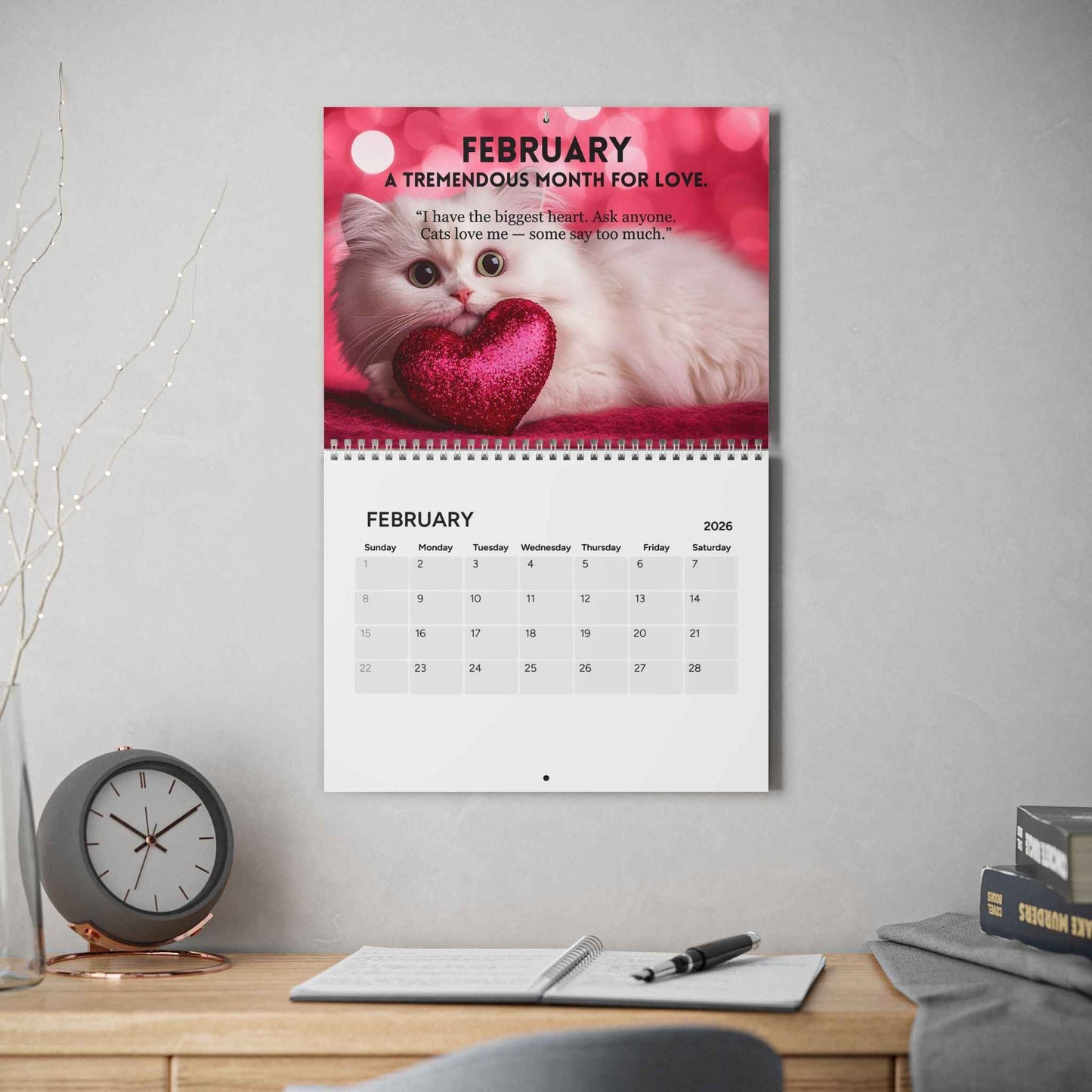 Calendrier 2026 L'Art du Ronronnement