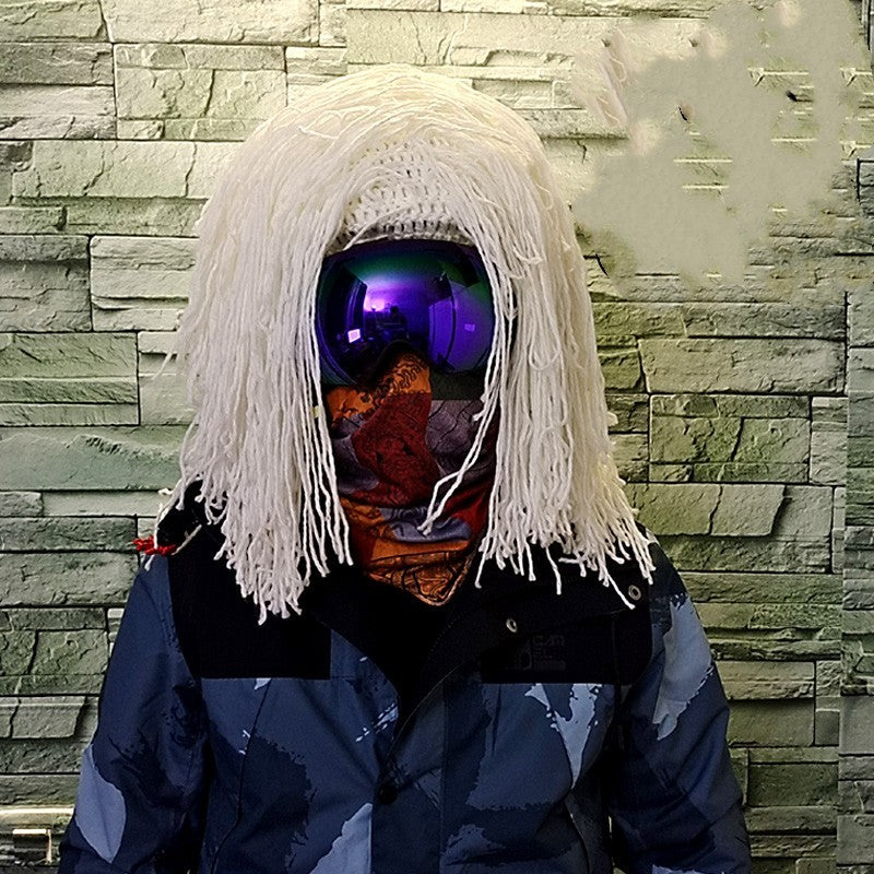 Cubierta de casco de esquí con dreadlocks reggae jamaicanos