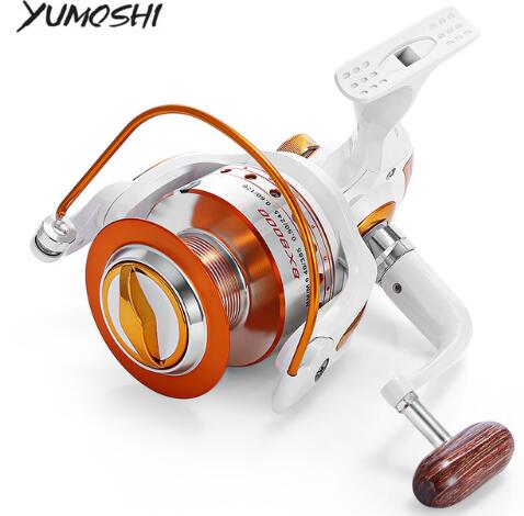 YUMOSHI Full Metal Fishing Spinning Reel with Exchangeable Arm Rocker