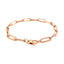 Bracelet en chaîne en papier clip extra large en or rose 14K
