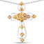 2.24 Carat Genuine Yellow Sapphire Pendant in Sterling Silver