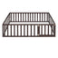 Full Size Wood Daybed Frame with Fence Walnut(OLD SKU:WF289662AAL) - Korvel