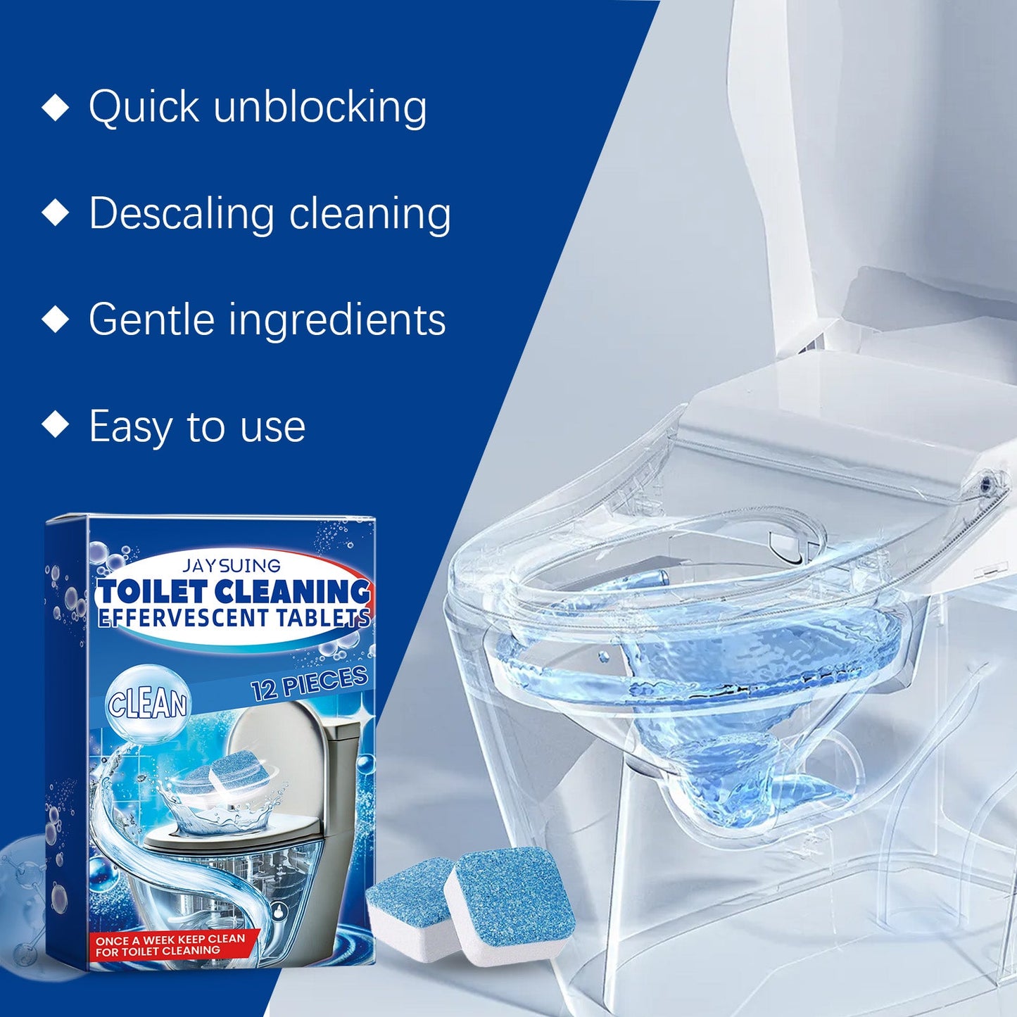 Premium Toilet Cleaning Tablets for Effortless Freshness