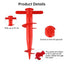 Plastic Adjustable Umbrella Base, Sun, Beach, Terrace, Sand, Ground Fixing Tools (Anchor Bracket, Spiral Tool, Tip Part), 1 Pc - Korvel