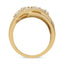 10K Yellow Gold 1/2 Cttw Round-Cut Diamond Split Shank Ring - Size 7