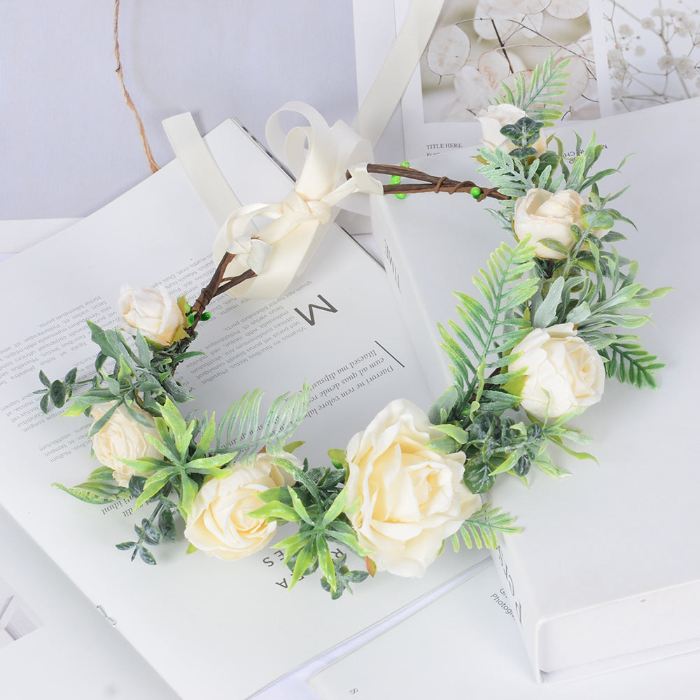 Couronne de fleurs bohémienne pour occasions élégantes