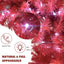 6FT Curved Top Artificial Fir Christmas Tree with LED Lights