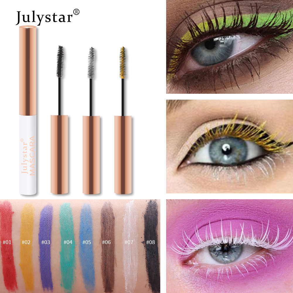 Eyelash Foundation Cream Waterproof Anti Sweat Not Dizzy Dye Slender Long Curl Warped Thick Color Mascara - Korvel