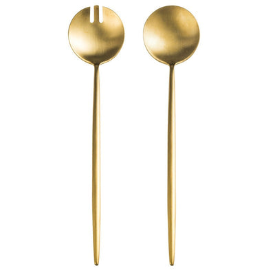 Premium 304 Stainless Steel Salad Spoon & Fork Set