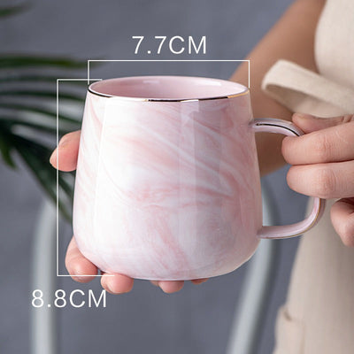 Elegant Gold Rimmed Ceramic Coffee Mug