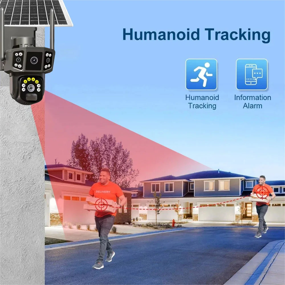Premium Outdoor Solar Panoramic Surveillance Camera