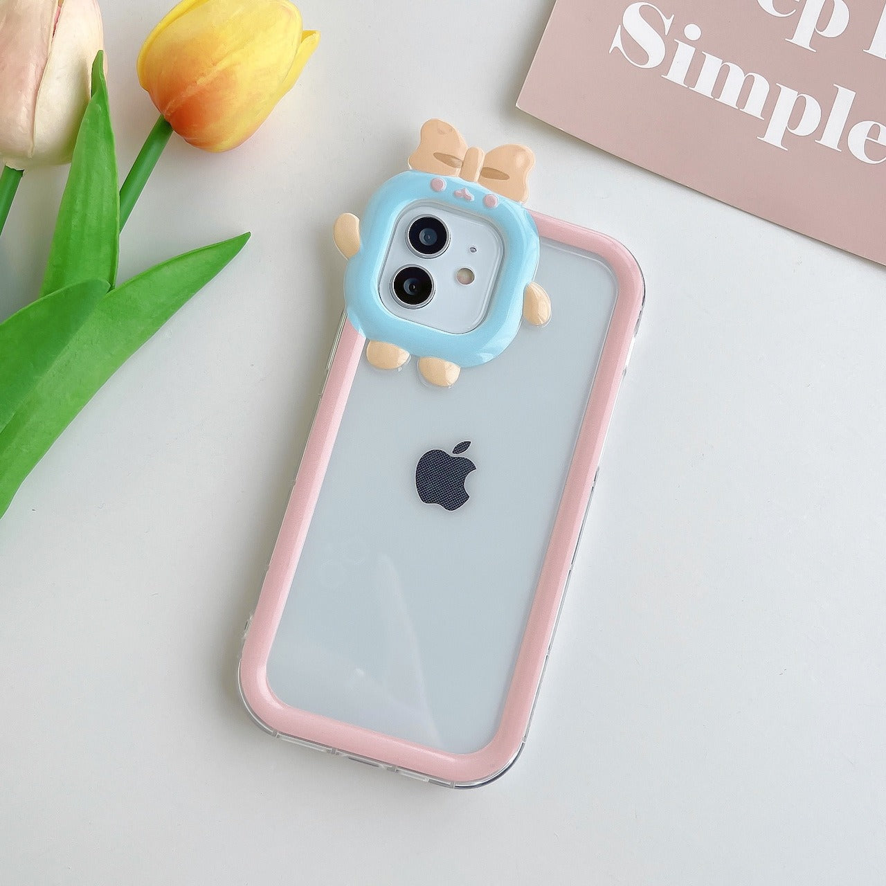 Multi Color Small Monster Lens For Apple iPhone 14maxe Phone Case Angel Eye 12pro Transparent TPU13/XR Soft Cover - Korvel