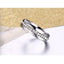 crystal wedding ring for women 6mm stainless steel engagement - Korvel
