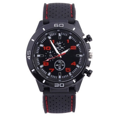 Rubber Fashion Sports Men's Watch Car Line Strap Silicone Student Watch - Korvel