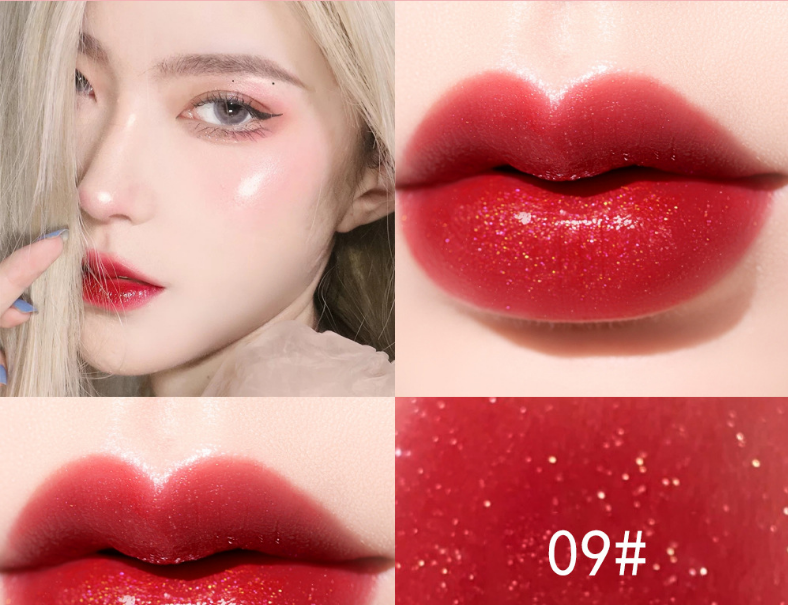 Dudu Lip Gloss Colorless Transparent Lip Gloss Bright Crystal Lip Gloss Glass Lip Fine Glitter Pearl With Shiny Jelly Color - Korvel